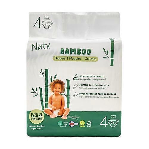 Eco bamboo diapers 8-14kg size 4 24 units