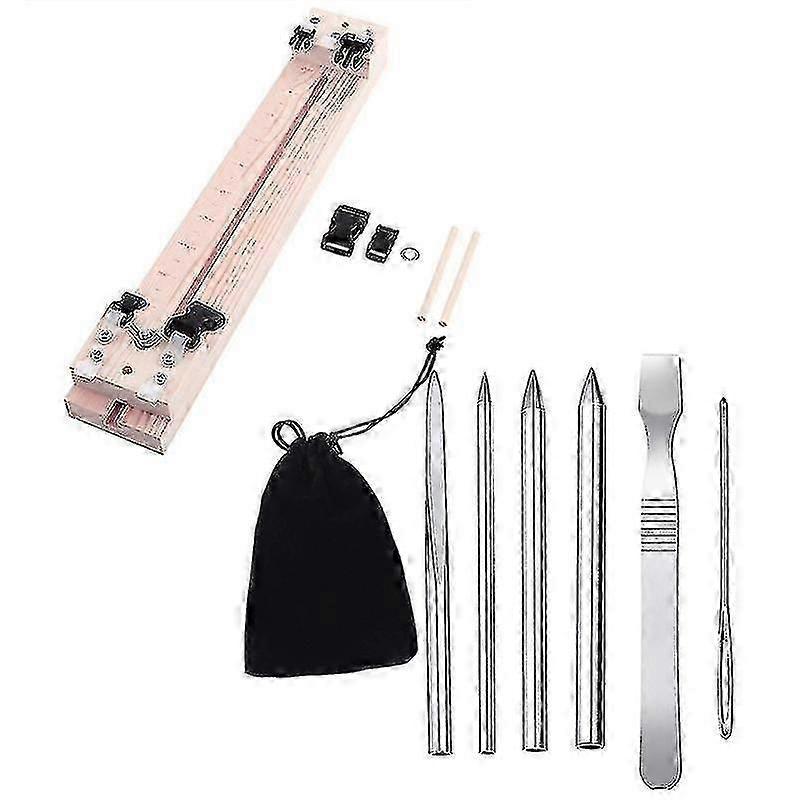 7個のパラコードブレスレット編み工具パラコードツールパラコードジグDIY木製パラコードブレード