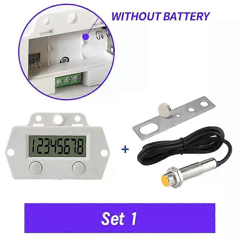 Fsw 8-Digit Electronic Digital Counter Automatic Induction Electromagnetic Sensor High-Frequency Punch Counter Without Battery