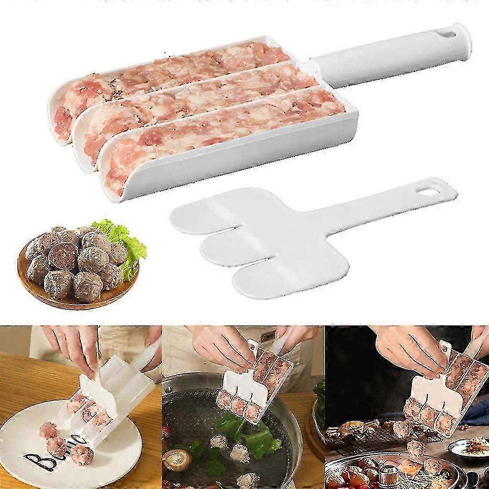 Yaratıcı Mutfak Üçlü Köfte Makinesi, 1 Kerede 3 Köfte Köfte Makinesi Araçları