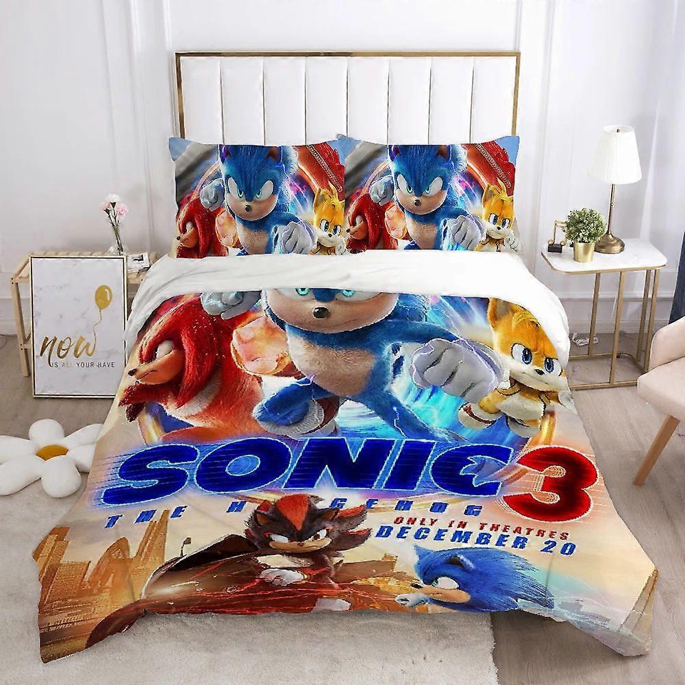 x72 Bed SheetsBear Cover Comforter Bedding Sets Bedding Set Duvet Sonics Cover Comforter Sets Quilt Pillowcase Quilt hedgehog 3-Piece Bedding Set (1