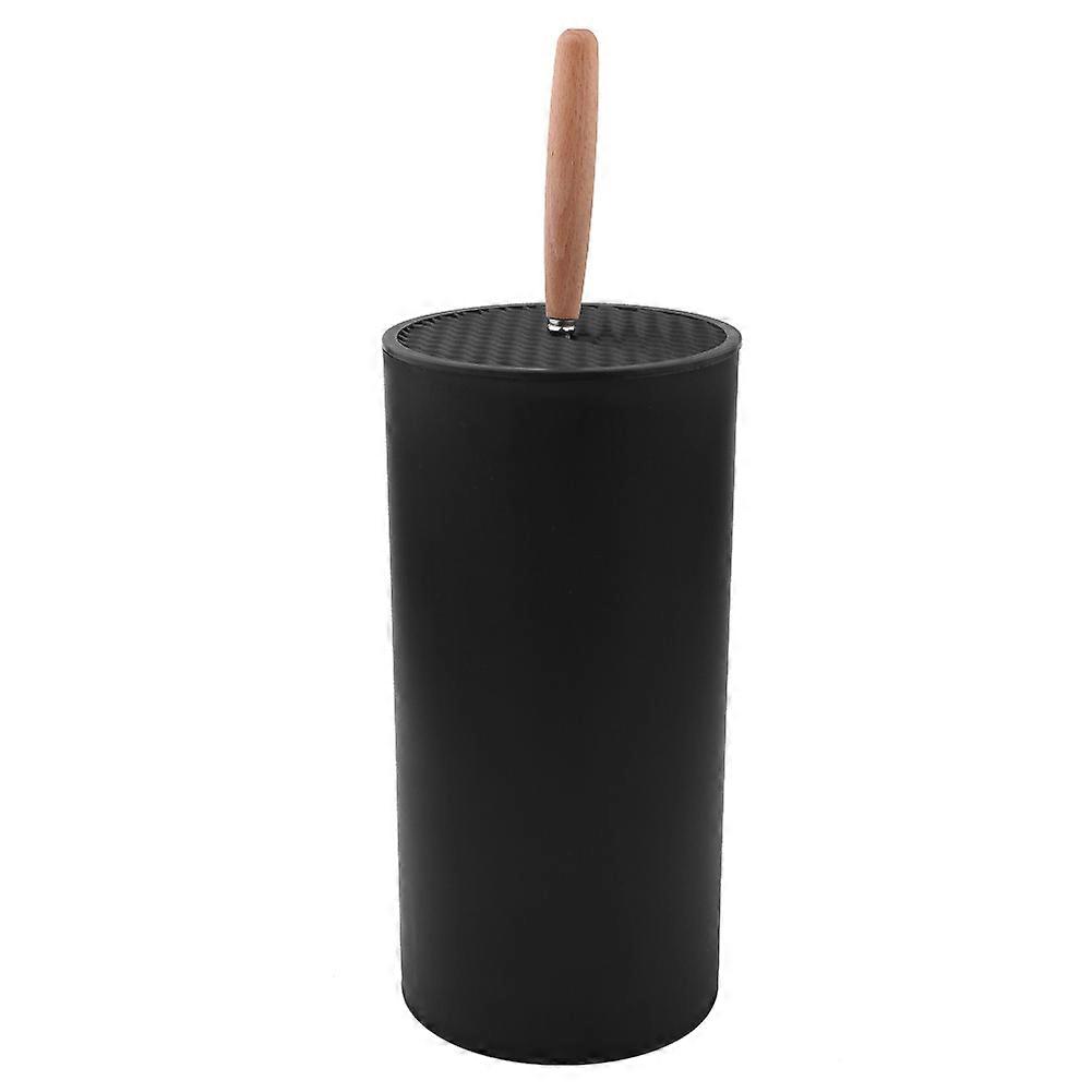 Multi-functional Plastic Knife Block Storage Holder Knives Organizer Stand Kitchen Tool Black