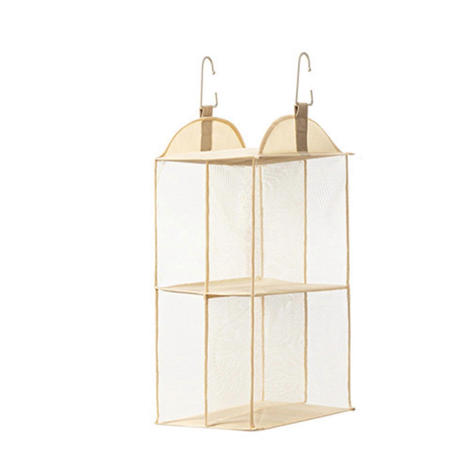 Simplistic Beige Hanging Storage Bag Effective Hanging Storage Bag Organizers Perfect For Small Apartments And Homes  Beige Color
