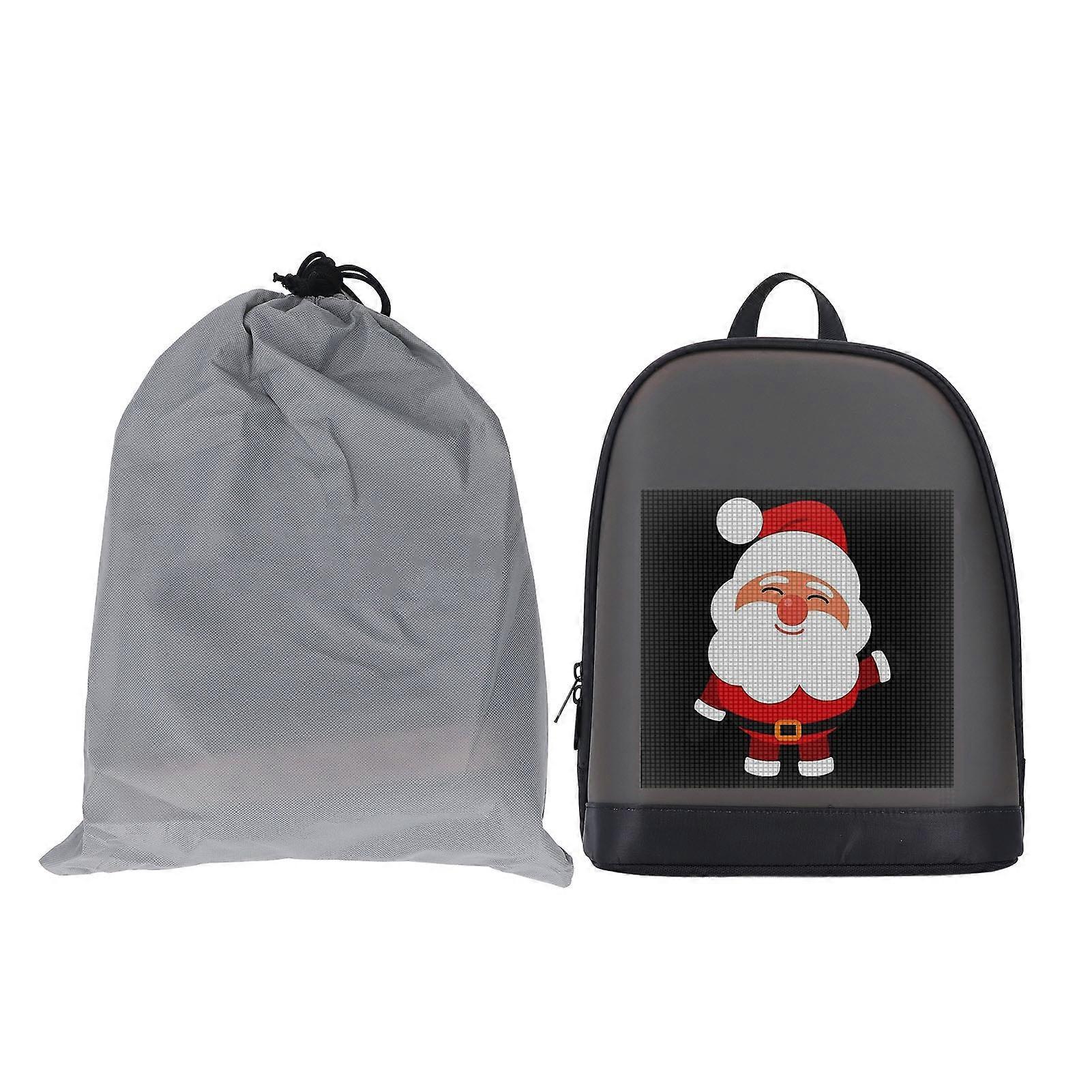 LED Backpack Programming Full Color Display Screen LED Display Travel Backpack for Outdoor