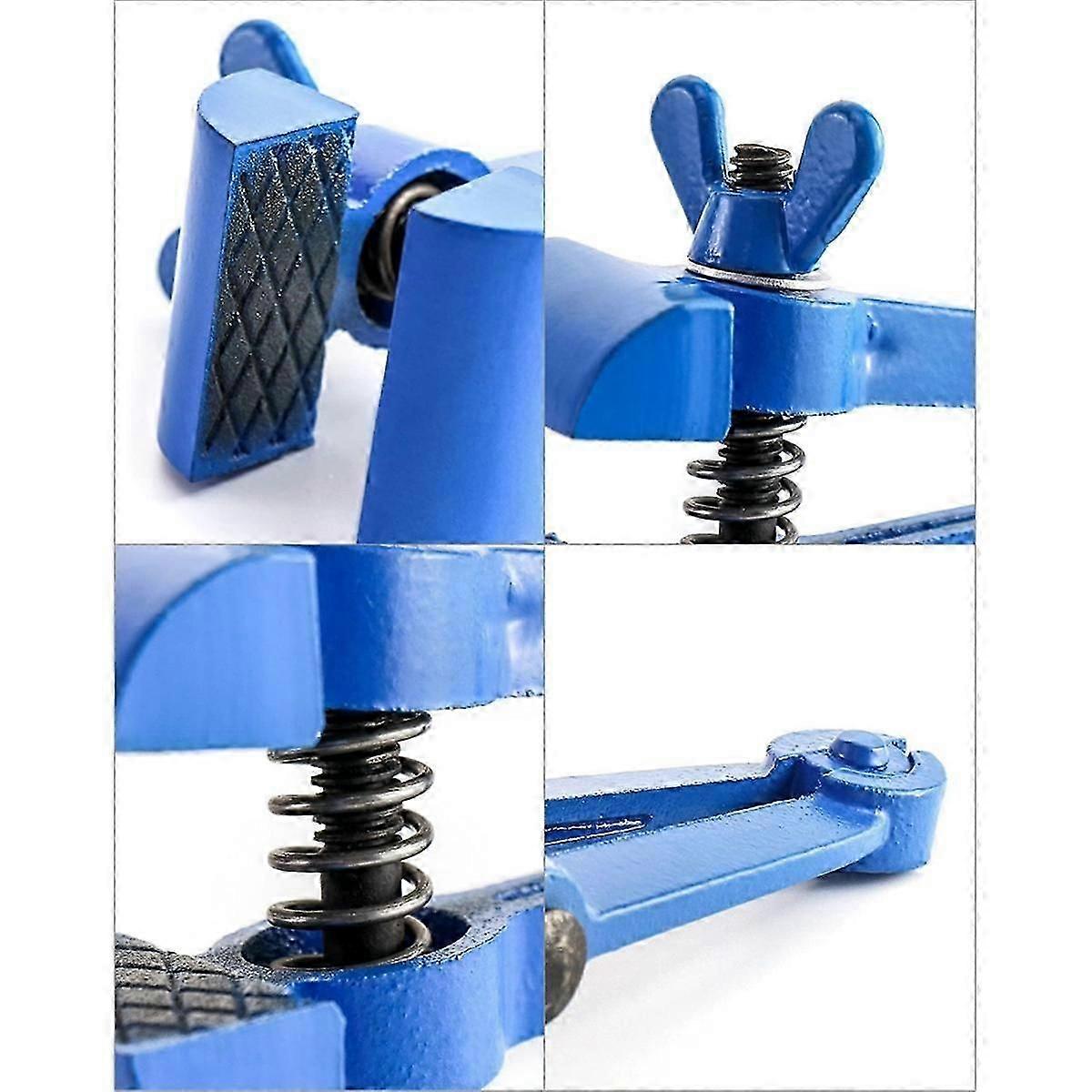 Hand- Vise Hand Clamp Pipe Vise Plumbing Tool Workshop Vise Pipe Tool Steel Handle Spring Clamp Bas