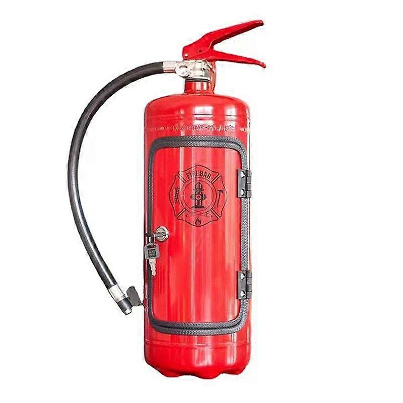 Fire Extinguisher Shaped Wine Box Mini Bar Cabaret Decoration Wine and Spirits Champagne Storage Box Firefighter Gifts