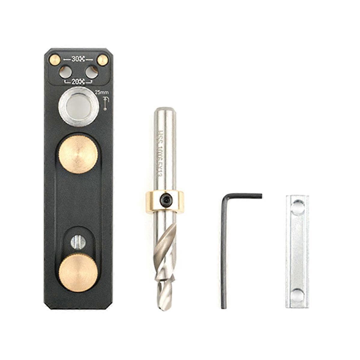 Track Drill Guide with Sliders Countersunk Step Drill Guide Punch Connection Tool Hole Punching Guide Tools Punch Aid