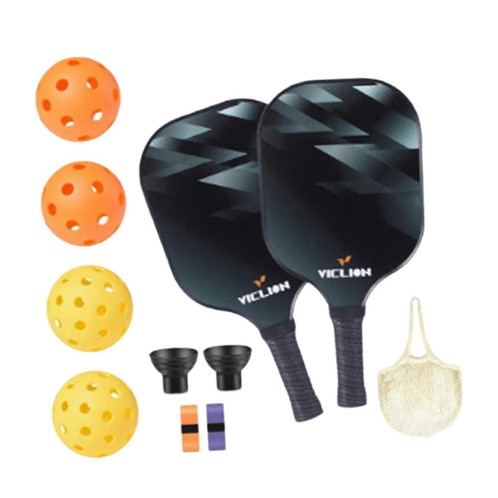 Pickleball Paddles Set Professional Racquets for Training Exercise Beginners Style A