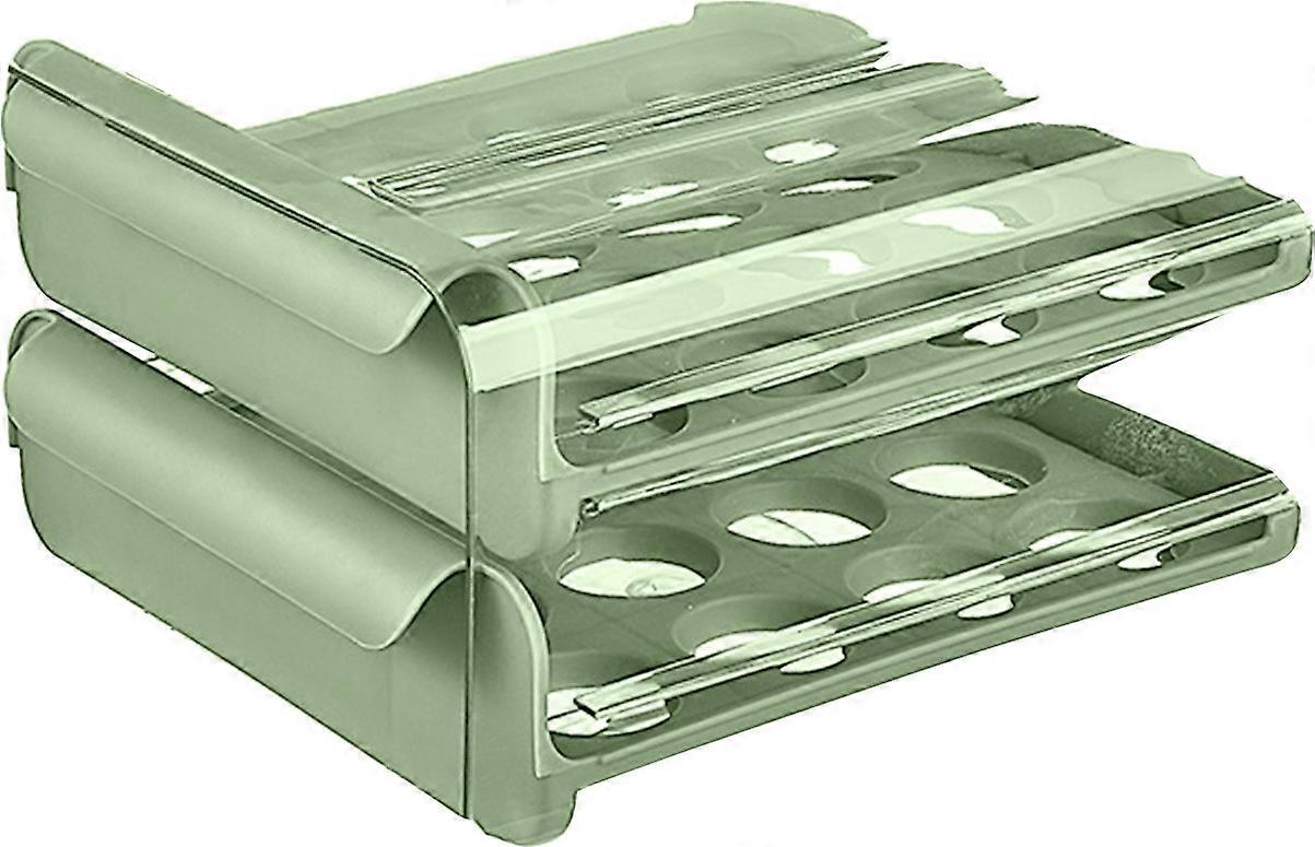 Storage - Container With Lid &amp; Handle, Plastic Fridge Organizer, Clear Refrigerator Organizer Bins, Stackable Tray