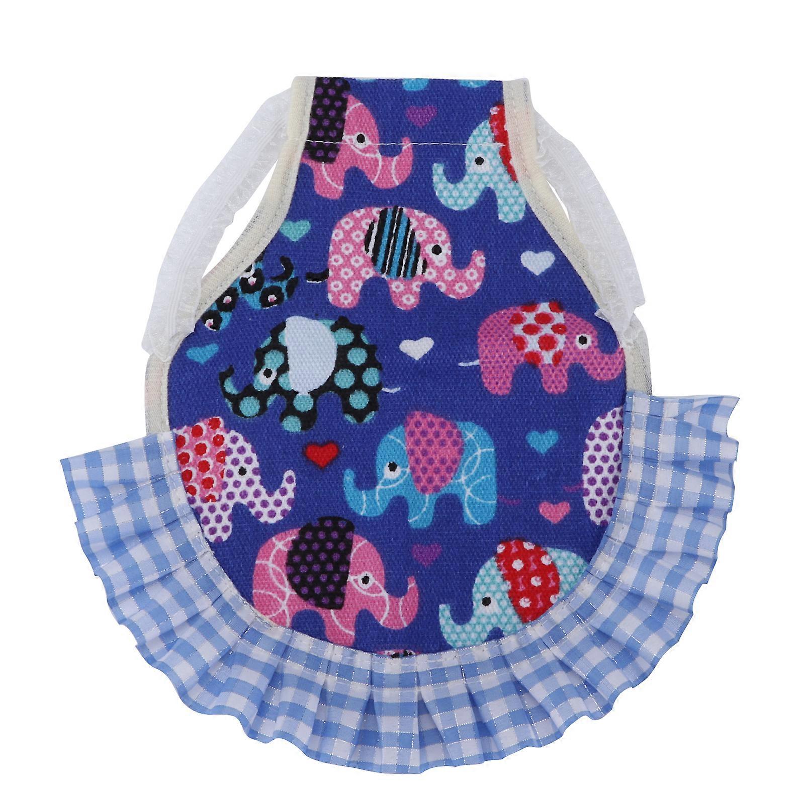 Pet Chicken Lace Vest For Chicken Duck Goose - Elephant Pattern, Breast Back Design, Lace Fabric, Poultry Clothes