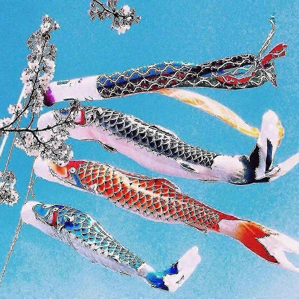 5 Pcs Japanese Carp Windsock Streamers Fish Flag Kite Japanese Carp-Yvan