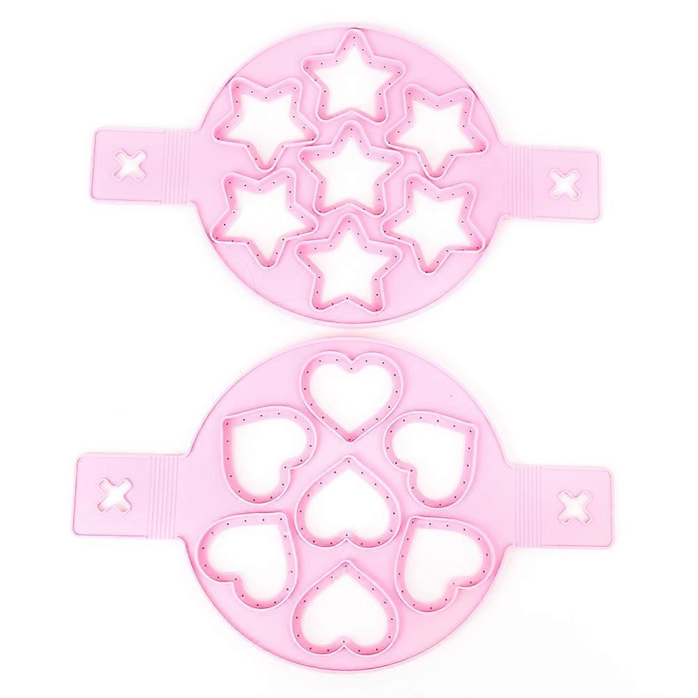 Silicone Egg Ring Pancake Maker - 2Pcs Non-Stick Egg Cooker Flip Mold for DIY Breakfast Kitchen Accessories