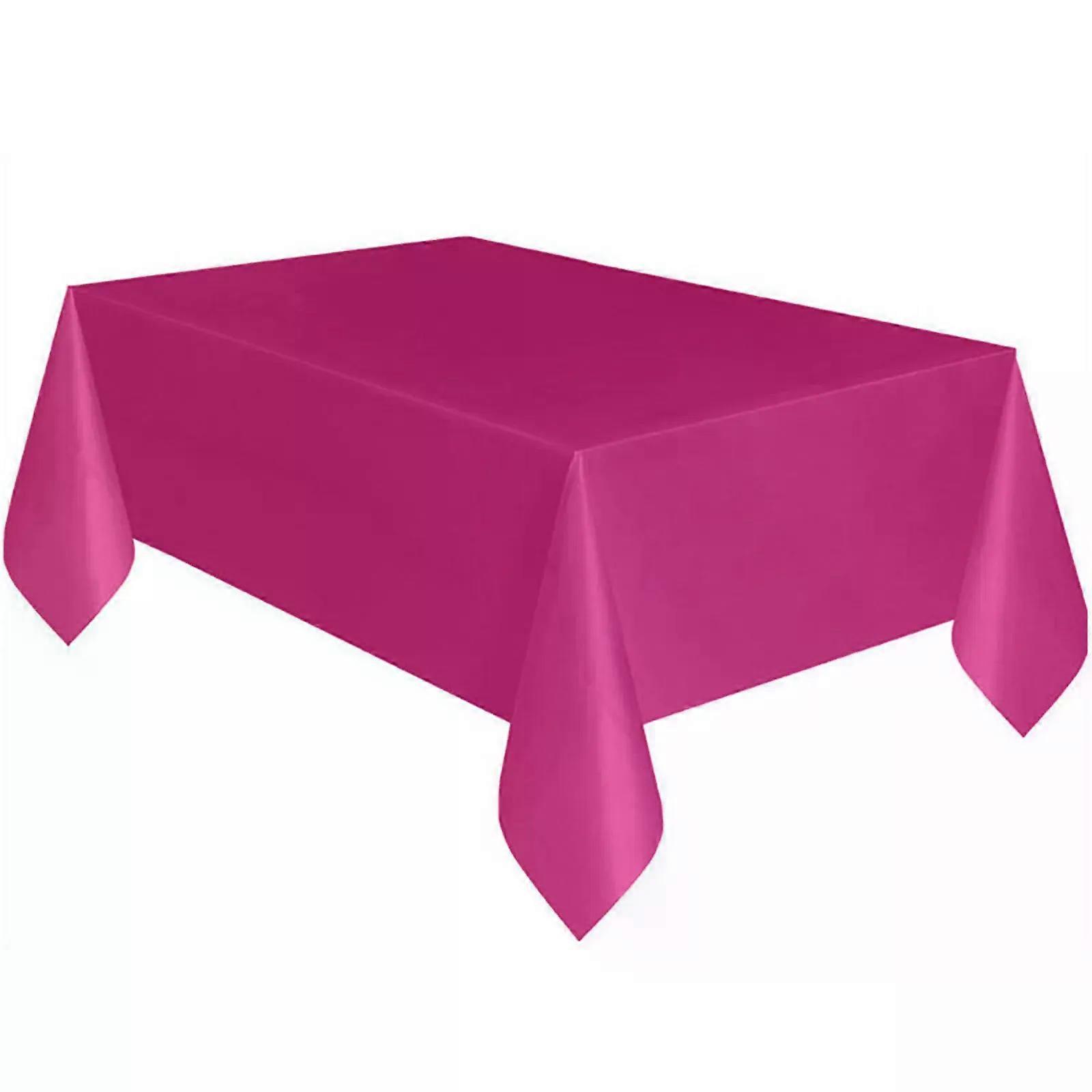 Large Plastic Rectangular Table Cover Party Table Cover Solid Color Birthday Party Square Disposable Tablecloth