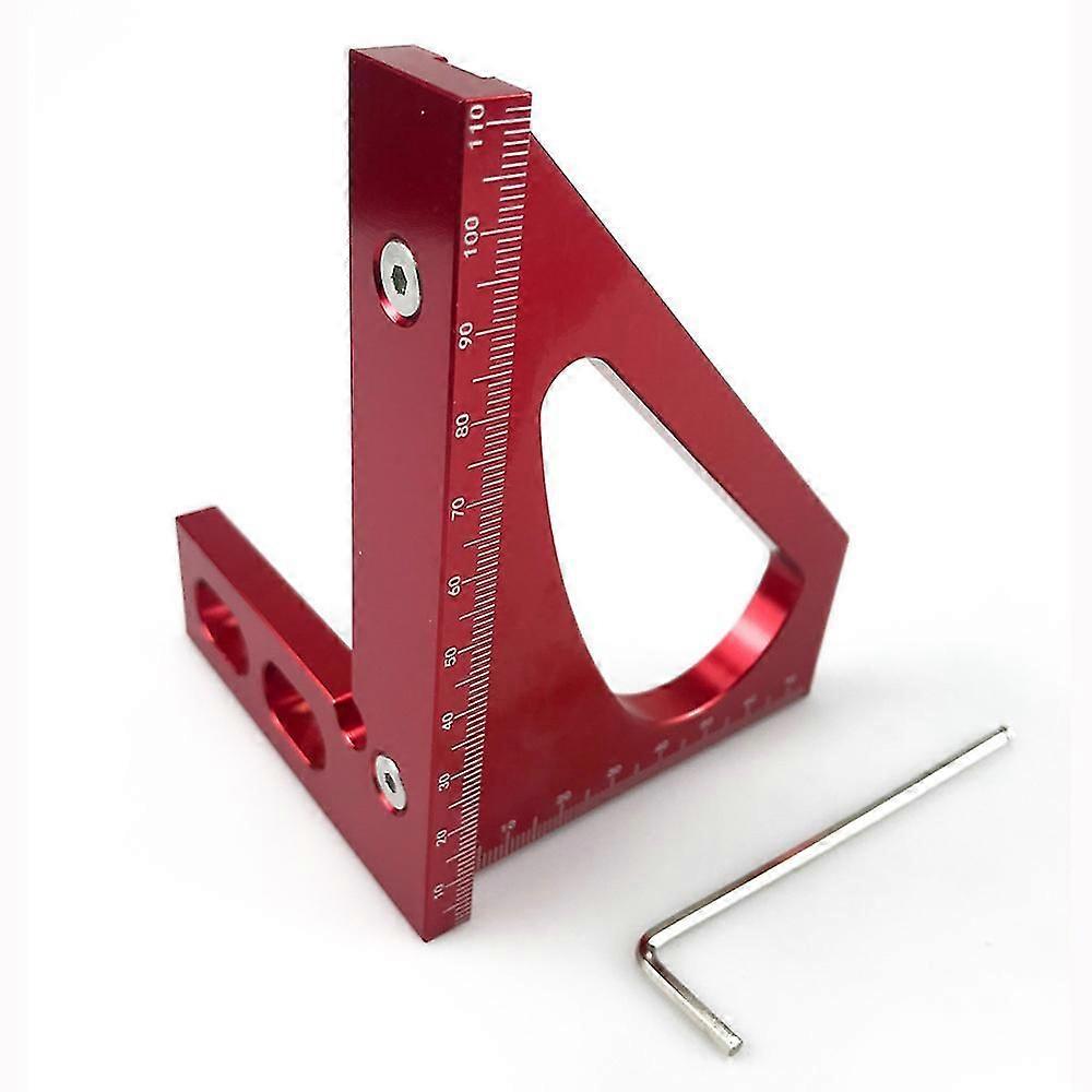 45 Degree Aluminum Alloy Angle Ruler, Square Triangle Angle Ruler Protractor, Woodworking Triangle Measuring Tool