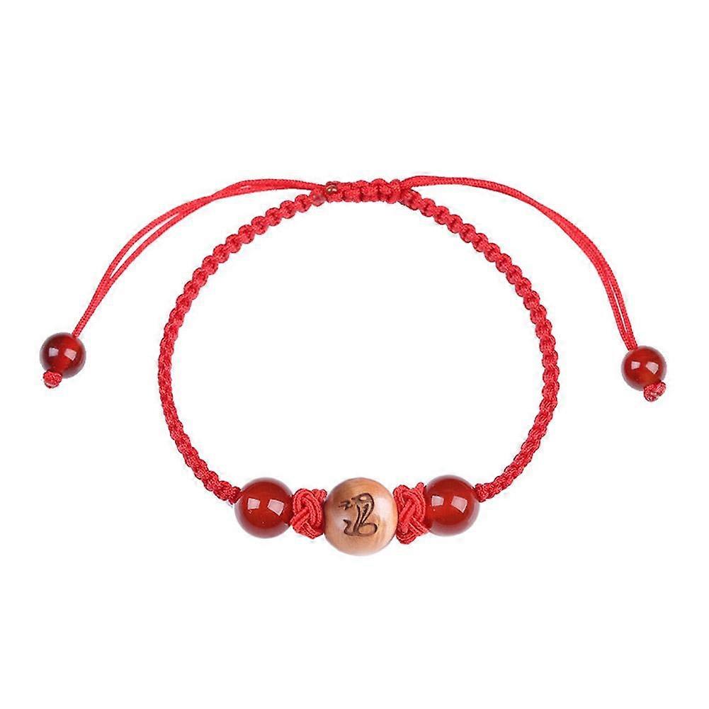 2025 Red String Red Rope Bracelet Adjustable Snake Pattern Lucky Protection