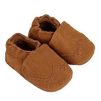 Soft Baby Casual Shoes Fashionable Toddler Infant Prewalker Warm Footwear(Brown 11cm)