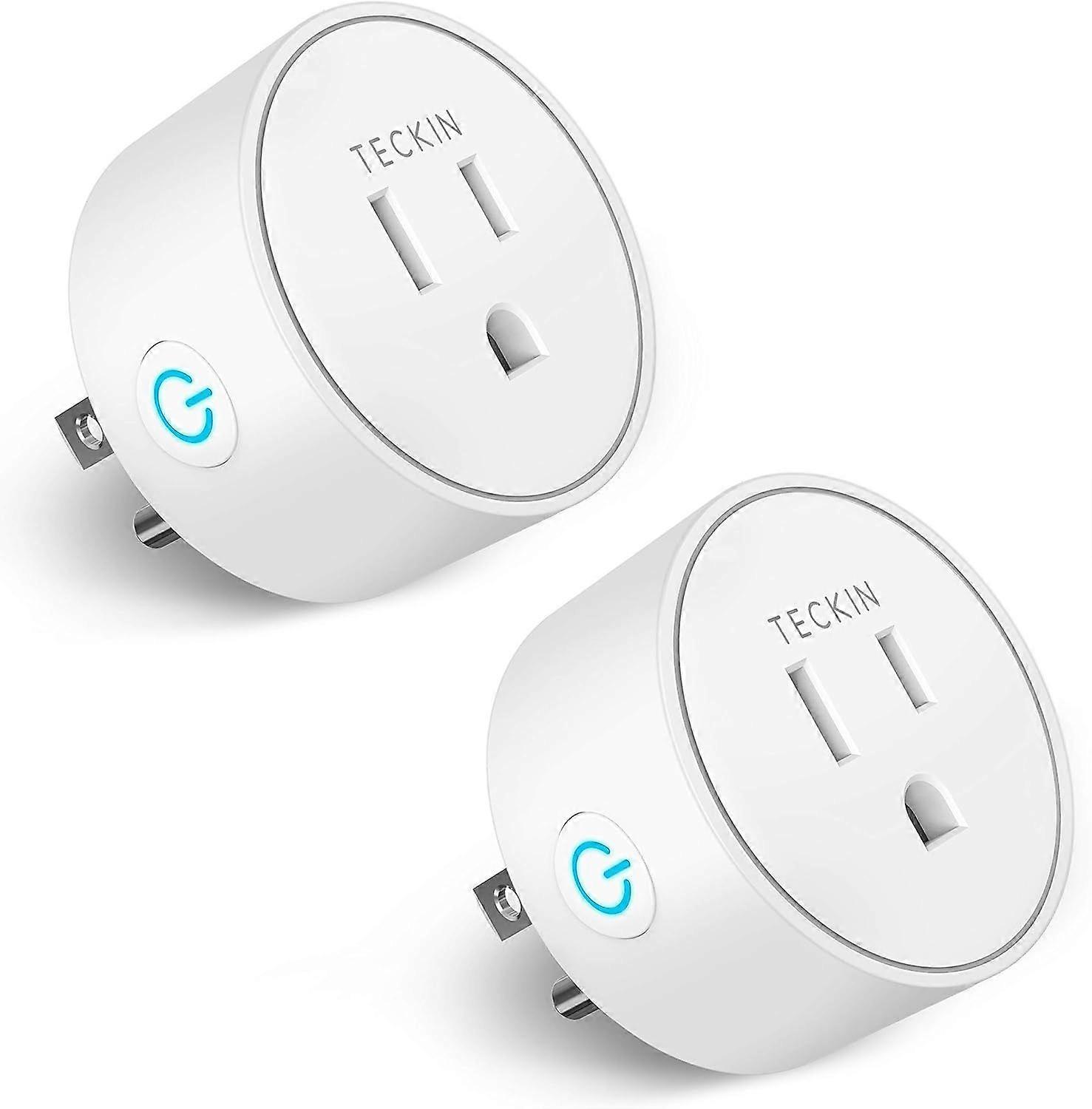 2pcs Smart Plug,WiFi Plug Smart Outlet Works with Alexa, Echo,Google Home, Plug with Timer Function,App Remotely Control ,No Hub Required