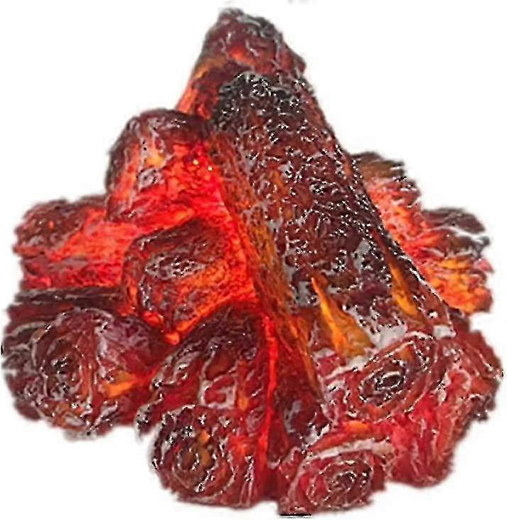 1ピースリアルな人工薪LED無炎暖炉、燃えさし、屋内の家の装飾照明に最適