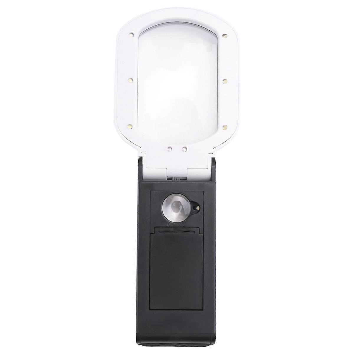 with Light, 25X 10X Handheld and Standing Magnifier for Reading