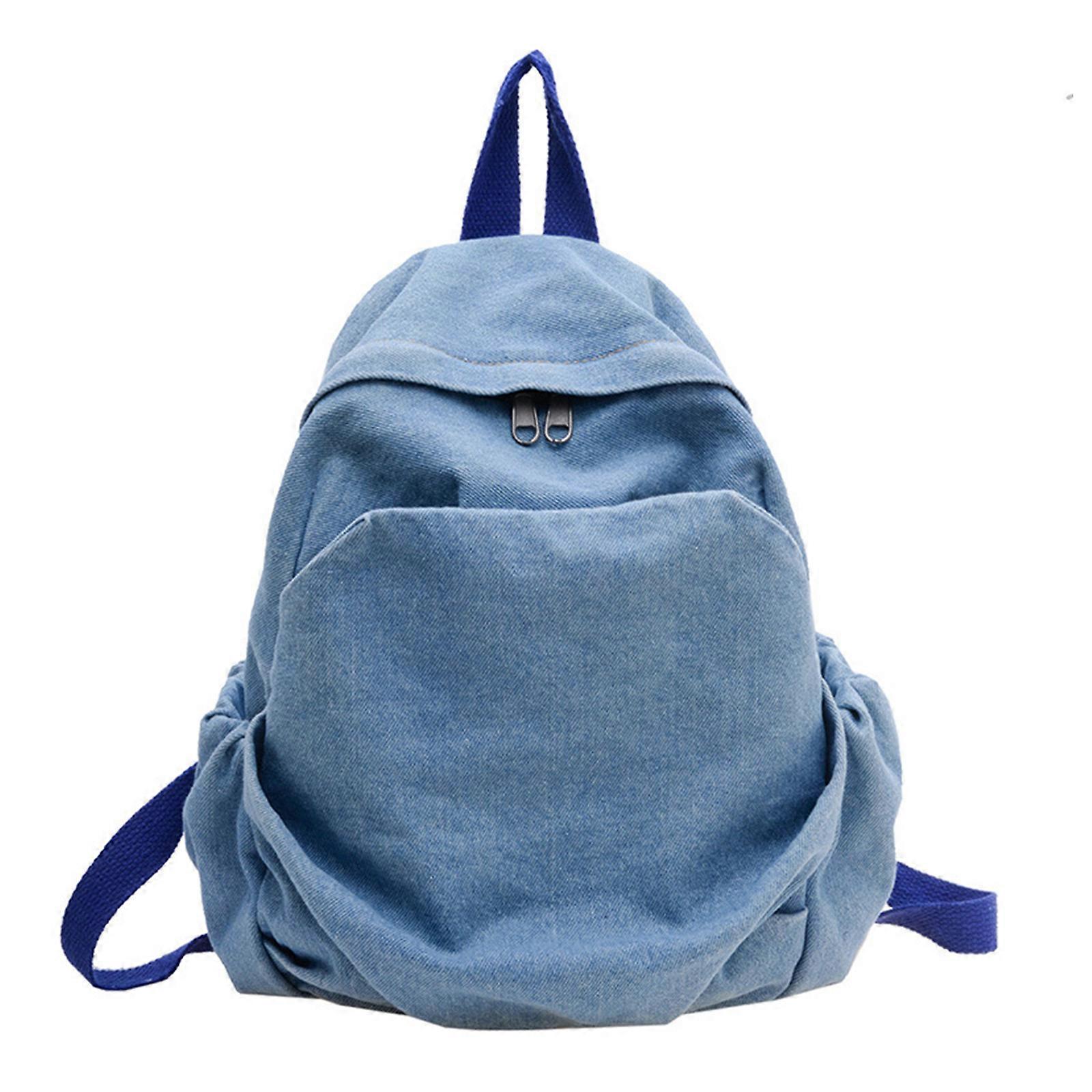 Stylish School Backpack Practical and Versatile Book Bag Large Capacity Perfect for School and Outdoor Activities light blue