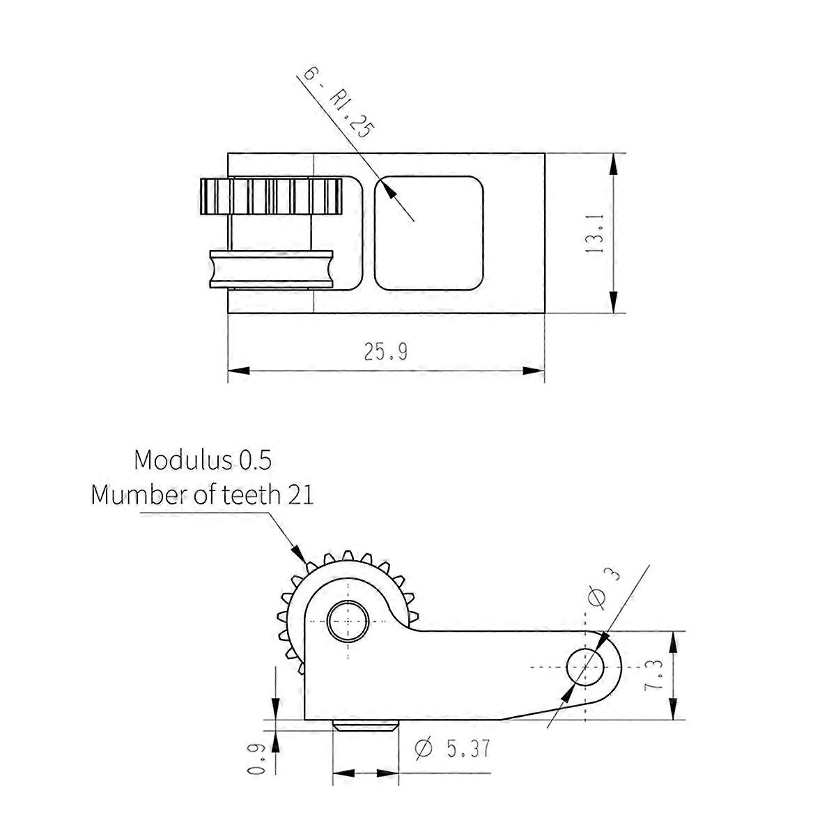 Ensemble d'engrenages d'extrudeuse en acier trempé amélioré pour bambou jaune et argent
