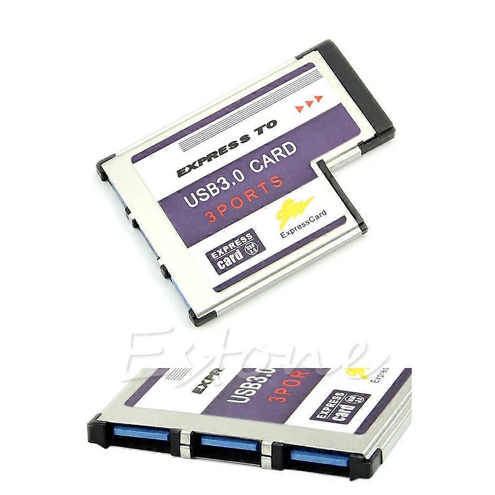 54mm for Express Card 3 Port USB 3.0 Adapter Expresscard for Laptop FL1100 Chip