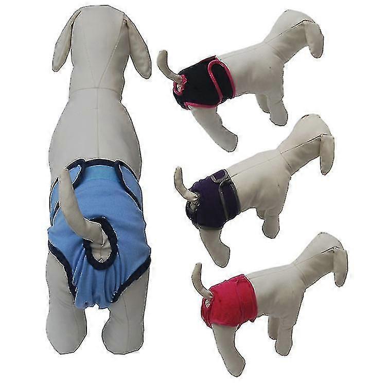 2 PCS Washable θηλυκό παντελόνι σκυλιών μαλακό &; άνετο βαμβάκι επαναχρησιμοποιήσιμο σκυλί φυσιολογικό παντελόνι XS-XL