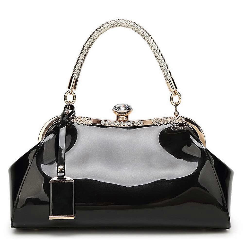 Λουστρίνι γυναικεία τσάντα-μαύρη