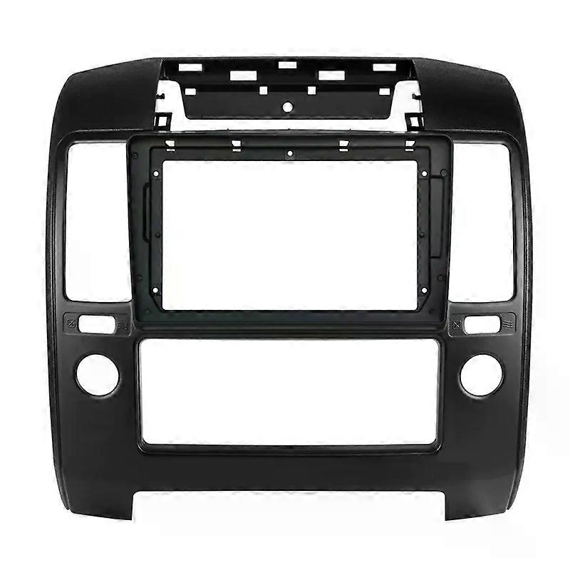 9" car panel Trim Dashboard Panel Kit compatible for  Nissan NAVARA D40 2006-2012 Dash Frame Stereo Casing Mp5 Player 2 Din car Panel