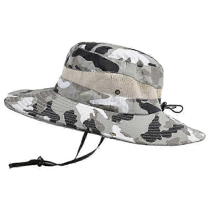 Álcázás Taktikai sapka Katonai Boonie Hat Amerikai hadsereg sapkák Camo Men Kültéri sportok Sun Bucket Cap Halászat
