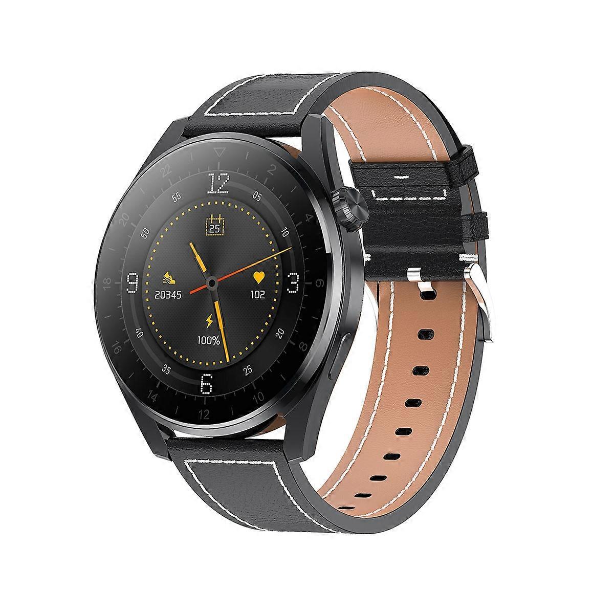 T3 IP68 1,36 polegadas pulseira de couro com tela colorida relógio inteligente