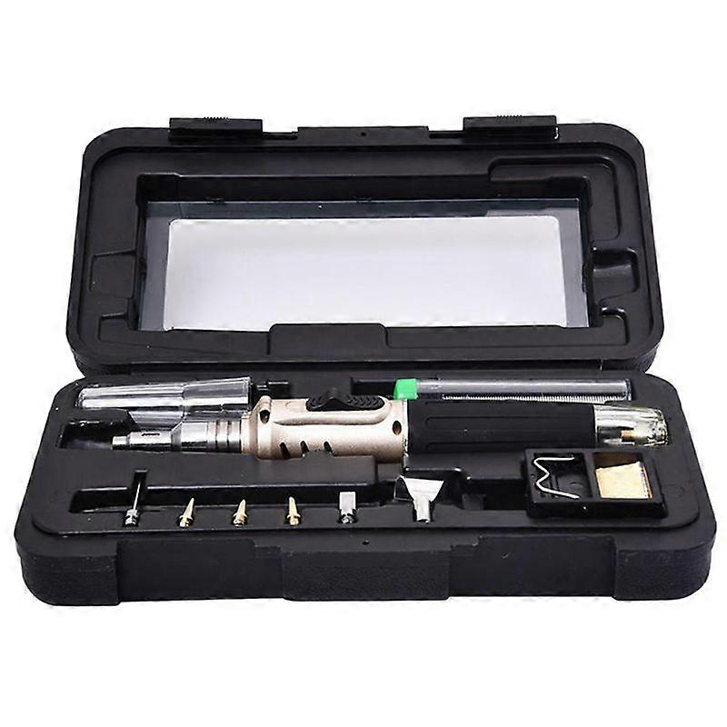 -1115K 10-In-1 Multifunction Gas Soldering Iron Case Set Lighter Set Welding Equipment