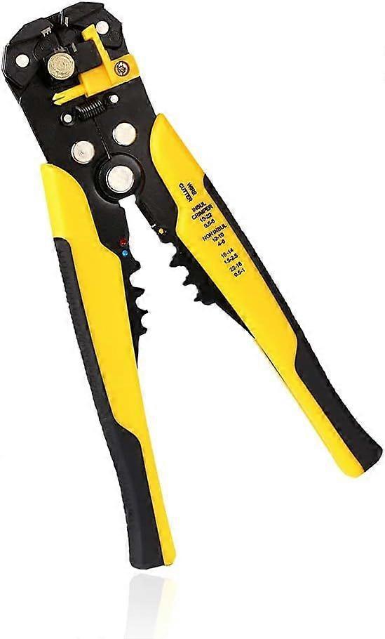 3-in-1 Automatic Wire Stripper - Yellow Stripping Cutting Crimping