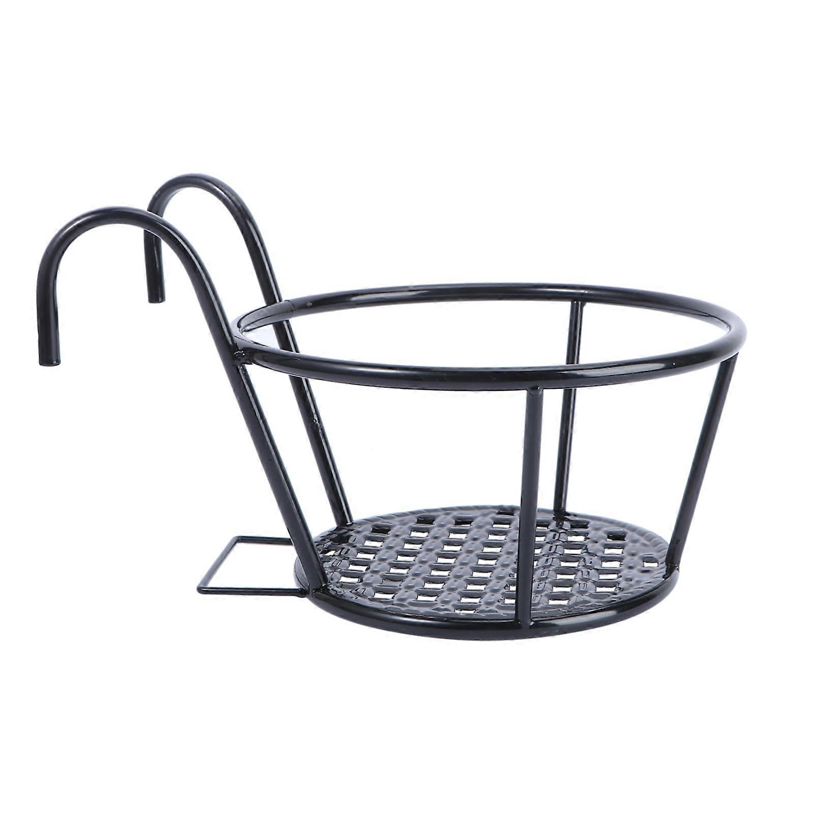 Flowerpot Stand Metal Planter Stand for Indoor/Outdoor Use, Adjustable Height, Rustic Style Flowerpot Shelf