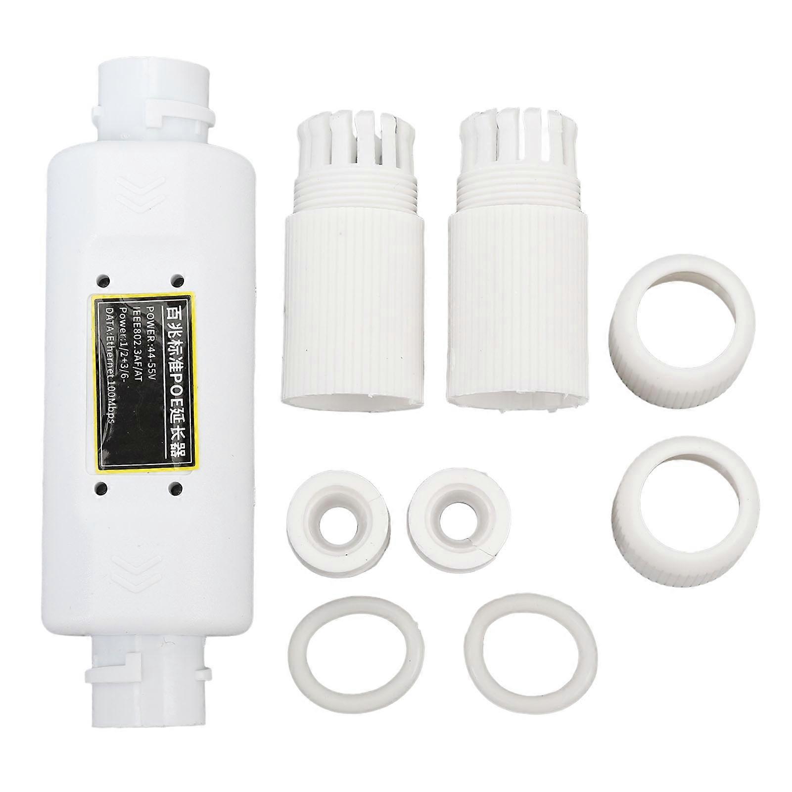 POE Adapter IEEE802.3AF AT Standard 10 100Mbps Waterproof Extension Ethernet Splitter Combiner for Outdoor