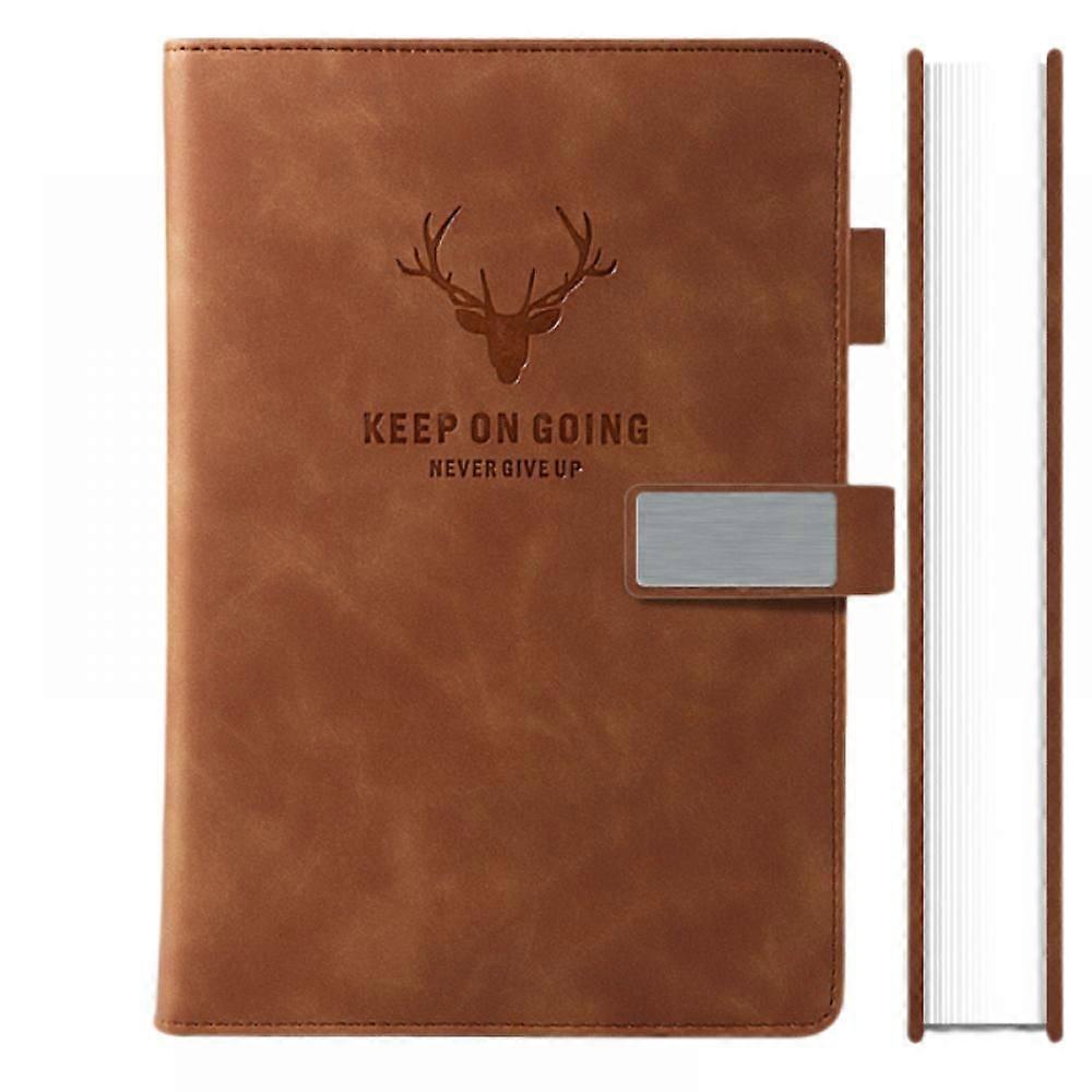 Notebook pentru călător - Jurnal A5 compact și ușor, cu design în trei secțiuni și închidere elastică - Perfect pentru rucsac, drumeții și aventură. (b