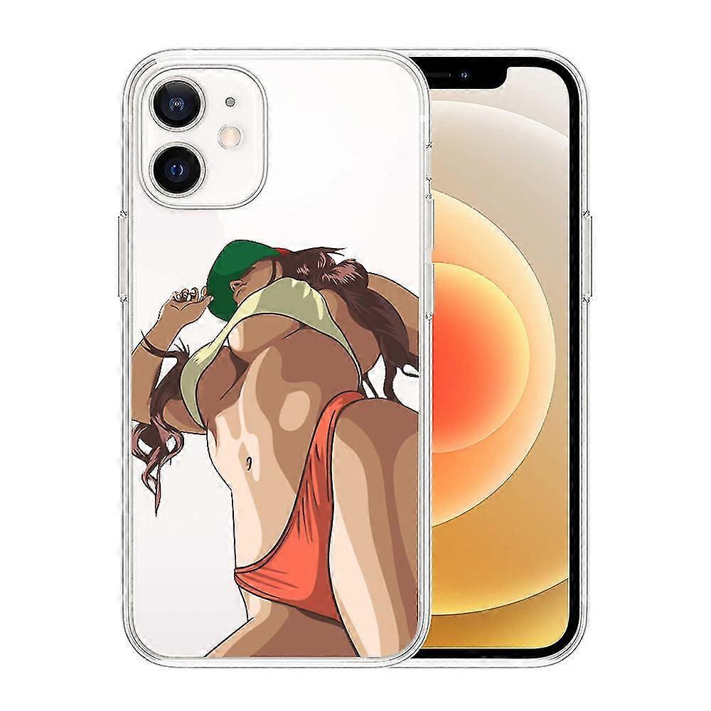 Sexy Beauty Pattern Tpu Soft Shell Phone Case  Compatible Iphone 13 Mini