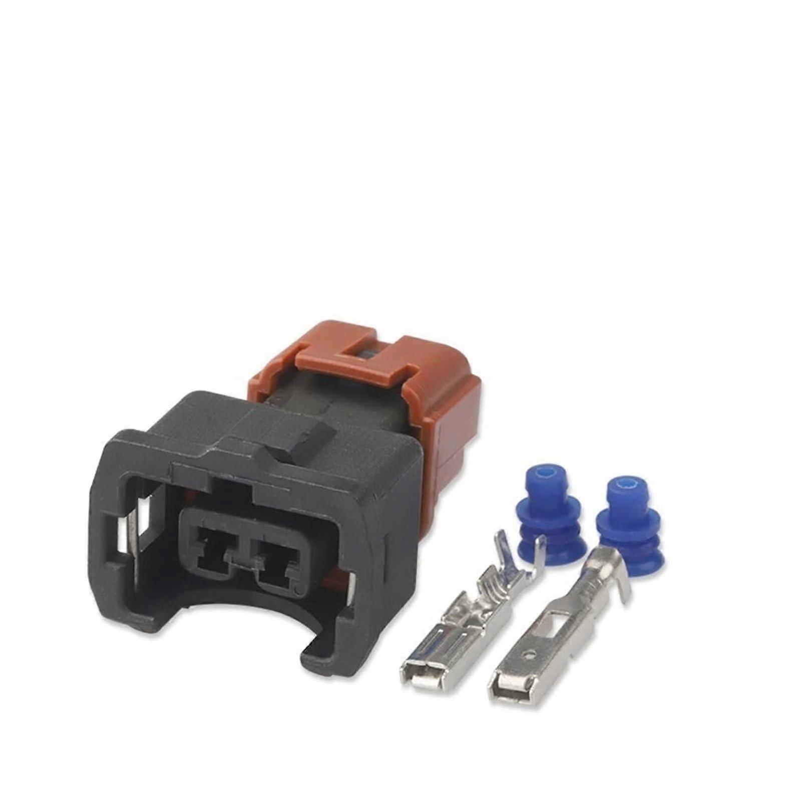Automotive Connectors 2-Pin Sealed Wire Connector Knock Transducer 3.5mm Female Socket PB185-02326 Compatible Replacement