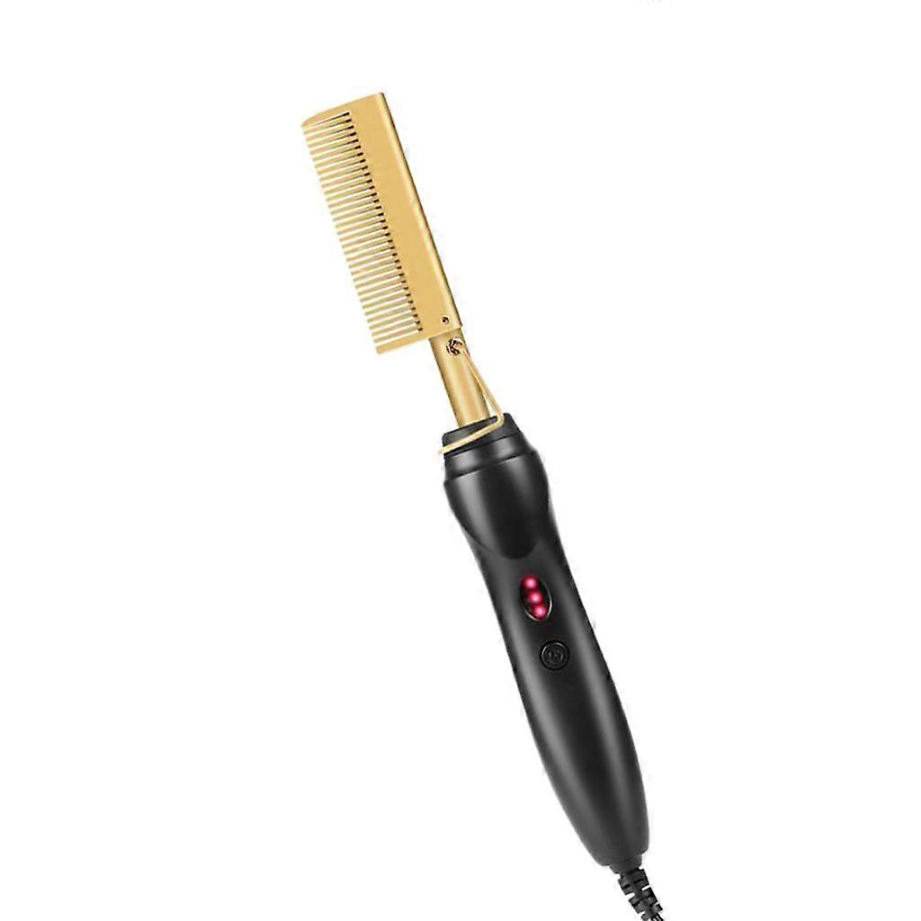 Hot Comb,Electric Heating Comb,Ceramic Comb Portable Curling Iron Heated Brush