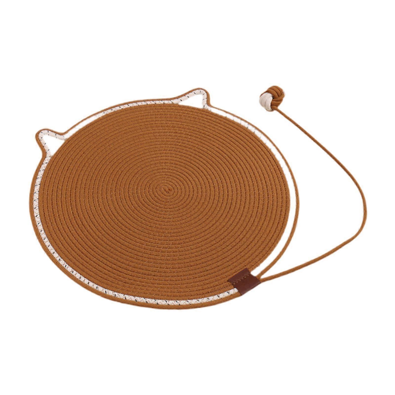 Cat Scratcher Mat Cat Scratching Pad Horizontal 19,7'' Runde Katze Scratch Pad