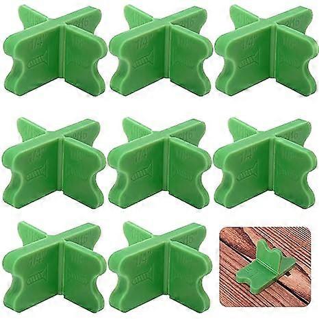 4 Thicknesses ABS Deck Board Spacers Tool,Green Deck Spacers Assorted for Pressure Treated Composite Decking
