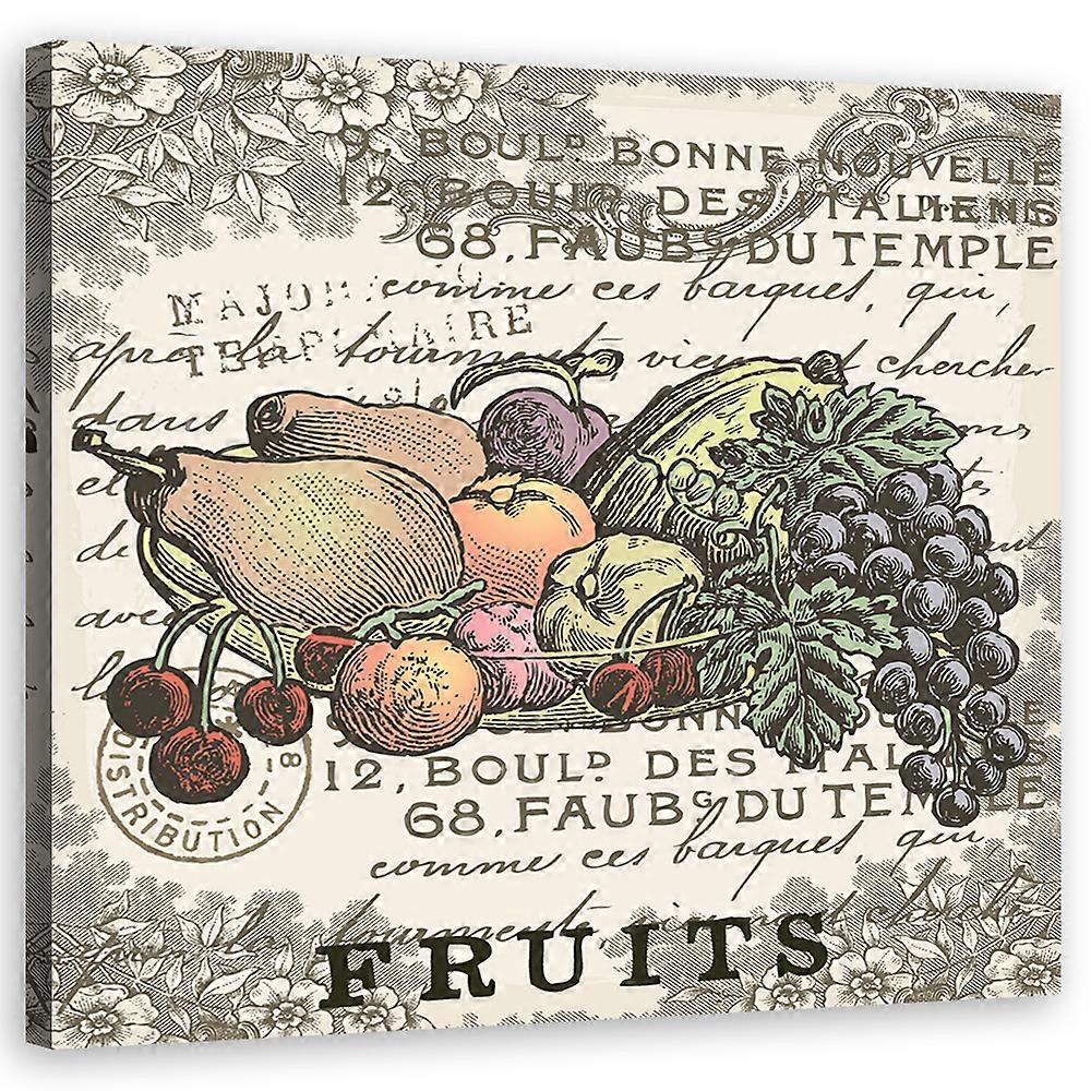 Fotobehang, Fruit Vintage Zen - 40x40