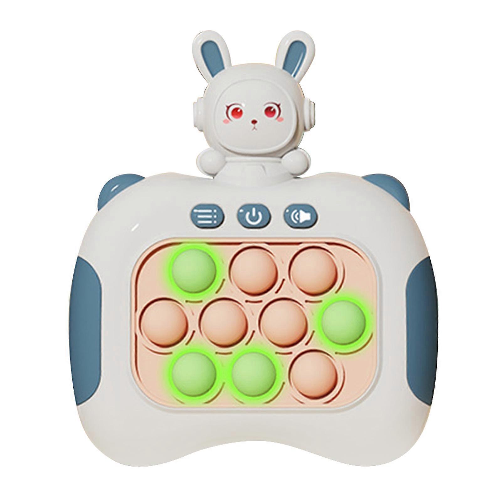 Quick Push Bubbles Game Educational Decompression Light Up Pop Puzzle Toy for Adults Kids Elderly