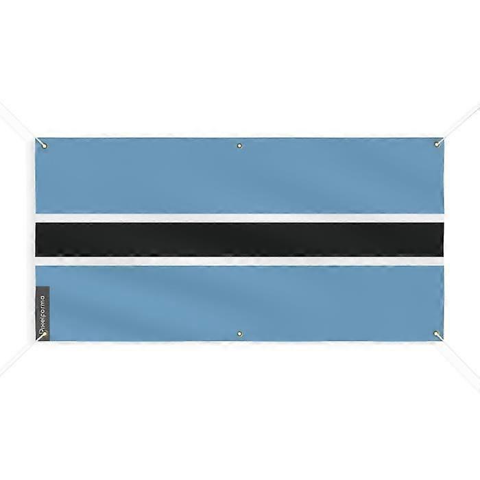 Botswana Flag Banner - PIXELFORMA - 80x160cm - Durable Polyester - 6 Reinforced Eyelets
