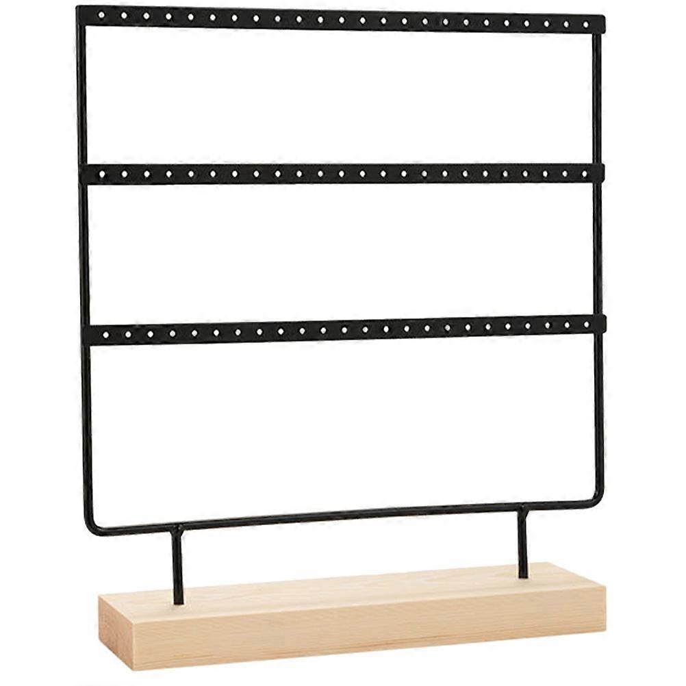 Space-efficient Three-tier Jewelry Display Rack for Decorating and Storing Accessories