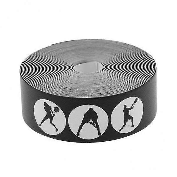 2xテニスラケットテープテニスラケットステッカーブラック