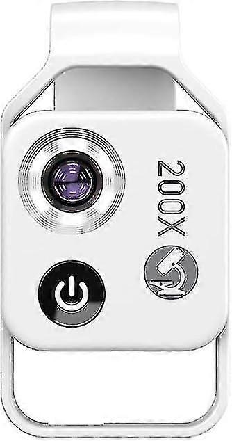 200x Magnification Microscope Lens Withcpl Mobile Led Light Micro Pocket Macro Lenses For Iphone Sam