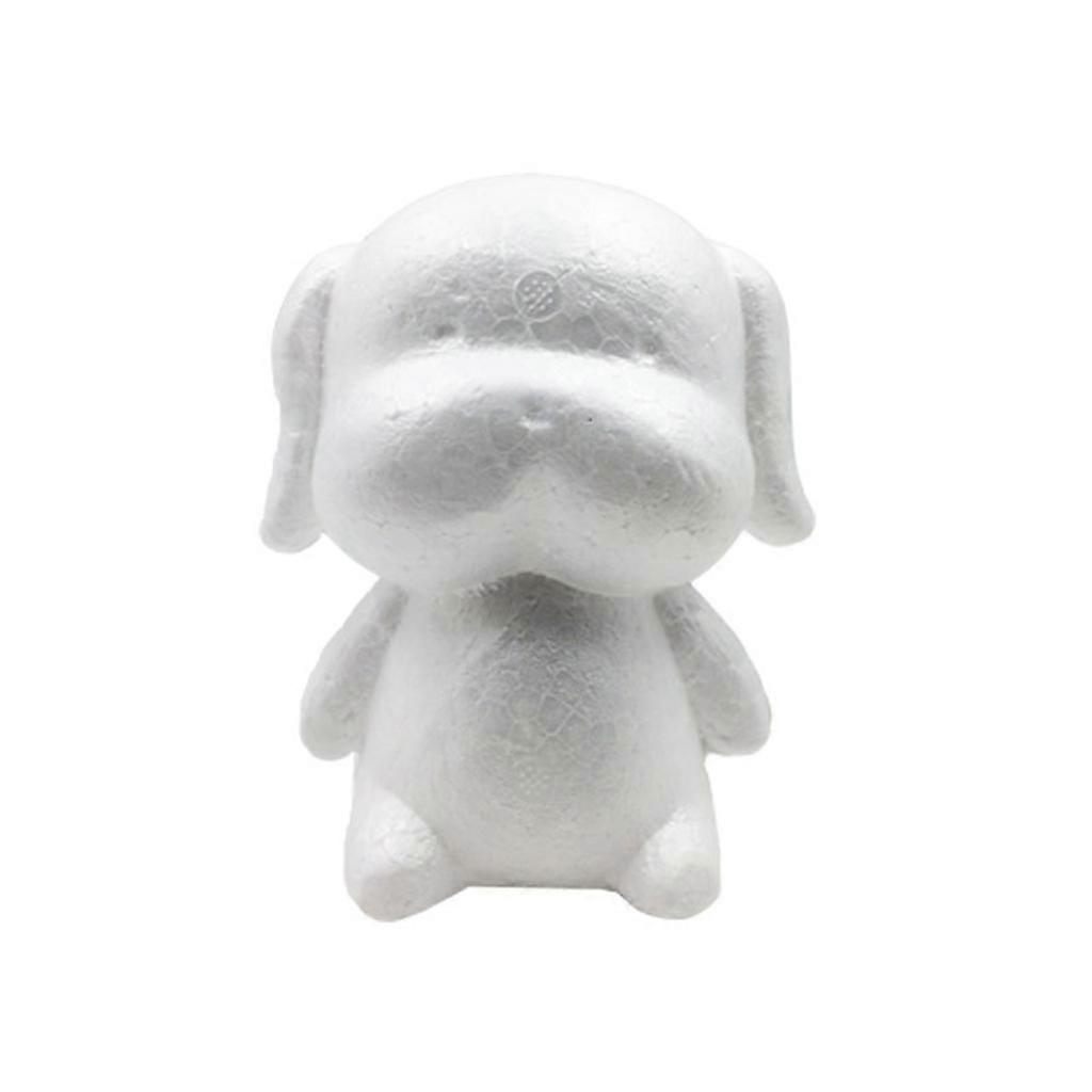 Polystyrene Foam Handmade Material Pug Model Styrofoam Models For DIY Christmas  white