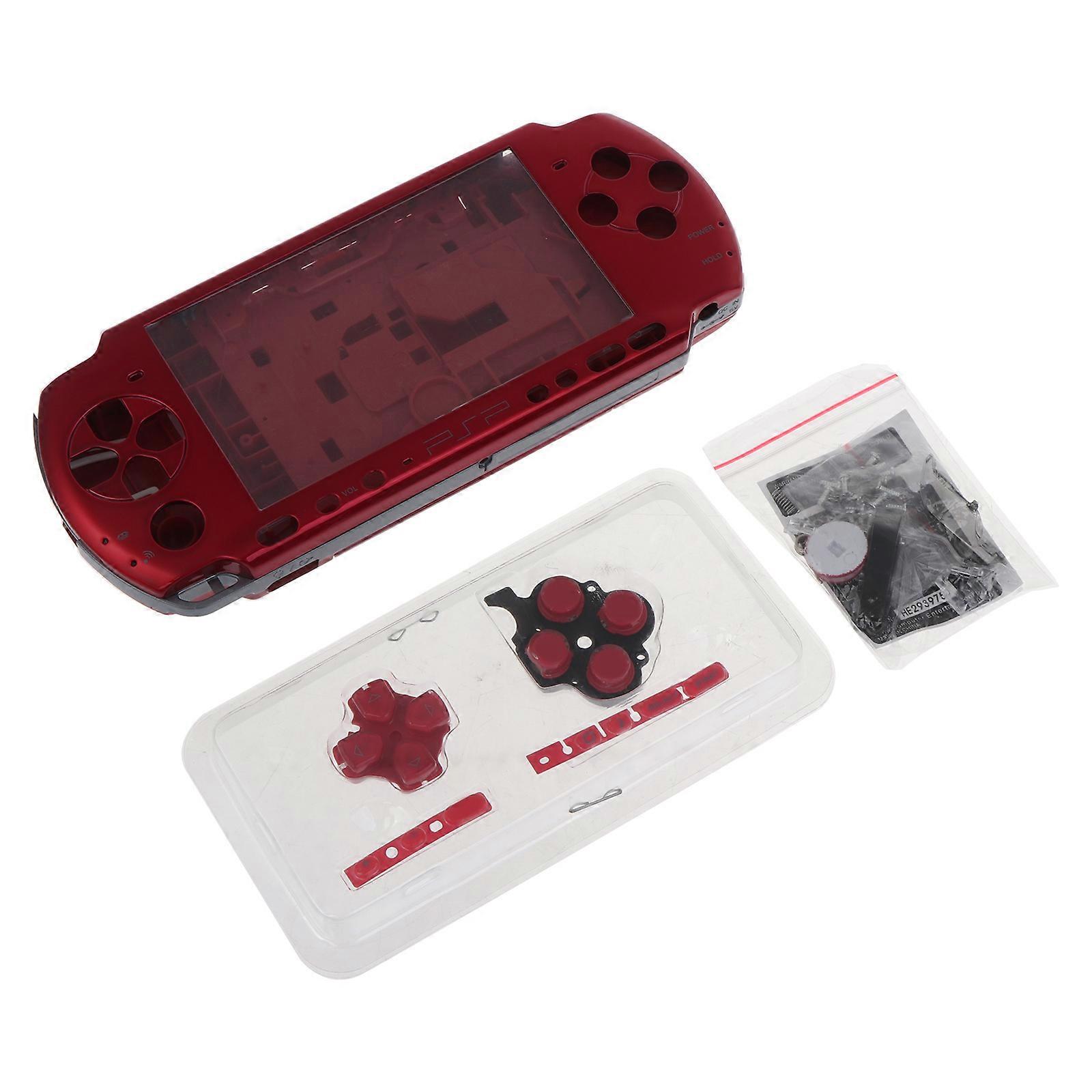 Game Console Replacement for Shell PC Cover with Button Durable Repair Accessories for  Easy Installation  Red