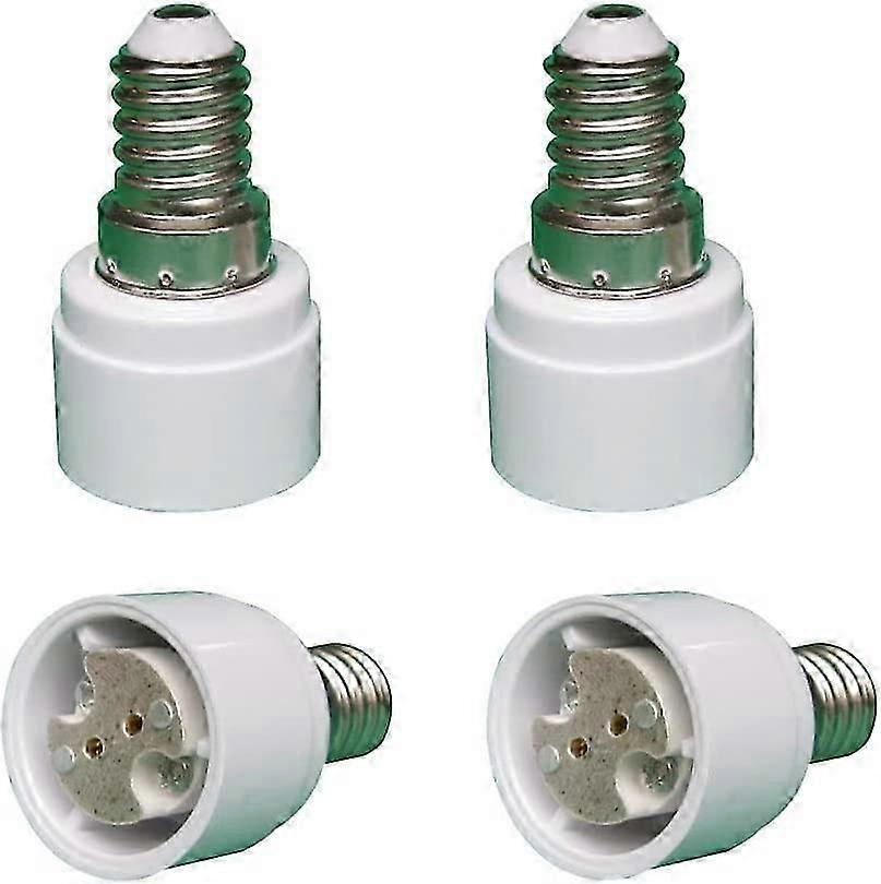 Set of 4 E14 to G4 MR16 GU5.3 GU4 base adapter for LED or halogen bulb